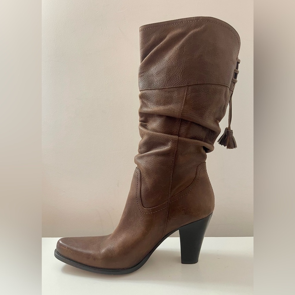 🌸 Nine West Brown Western Boots